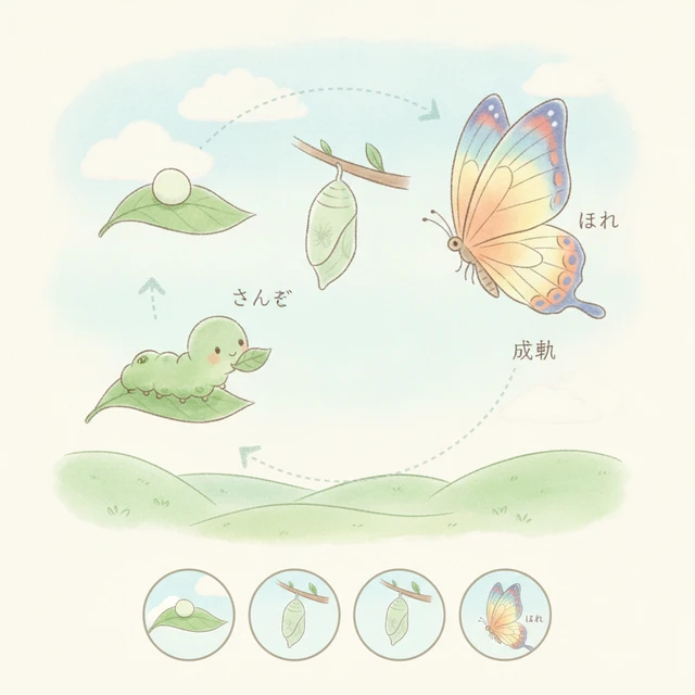 さなぎから成虫へ — 完全変態