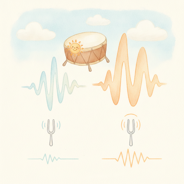 音の大きさと震え
