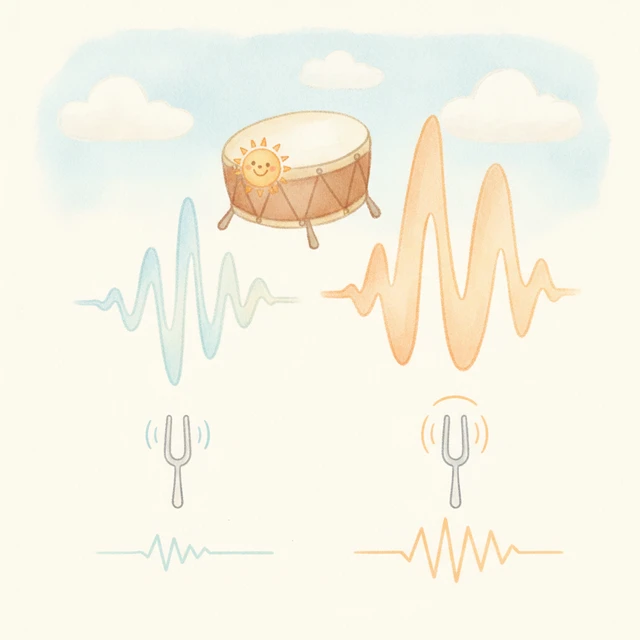 音の大きさと震え