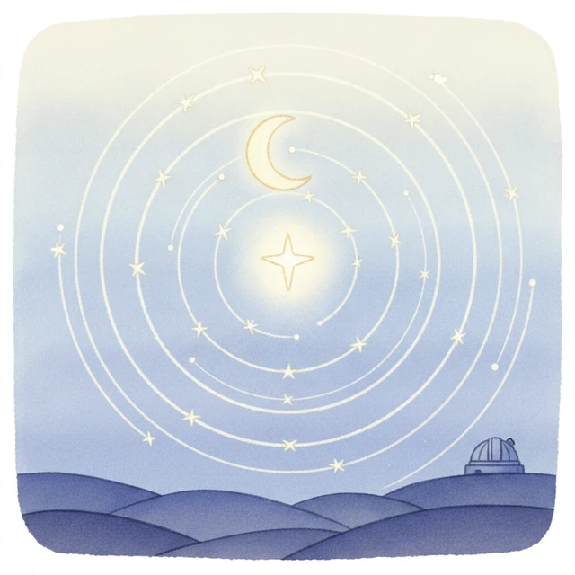 星も動いて見える