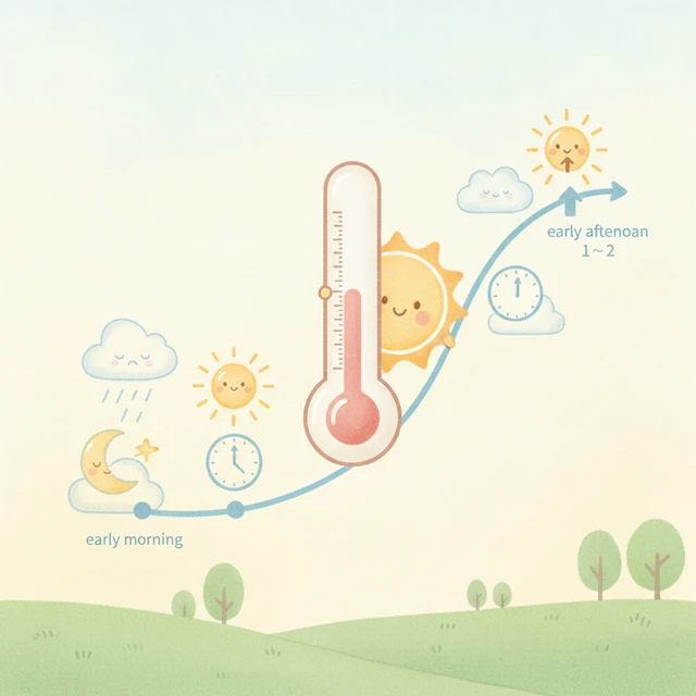 1日の気温の変化