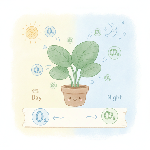 植物も呼吸している