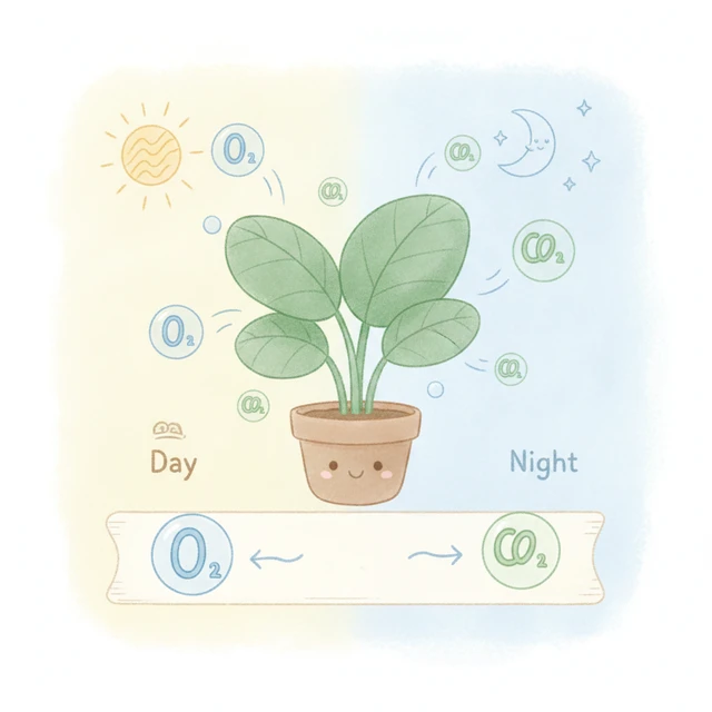 植物も呼吸している
