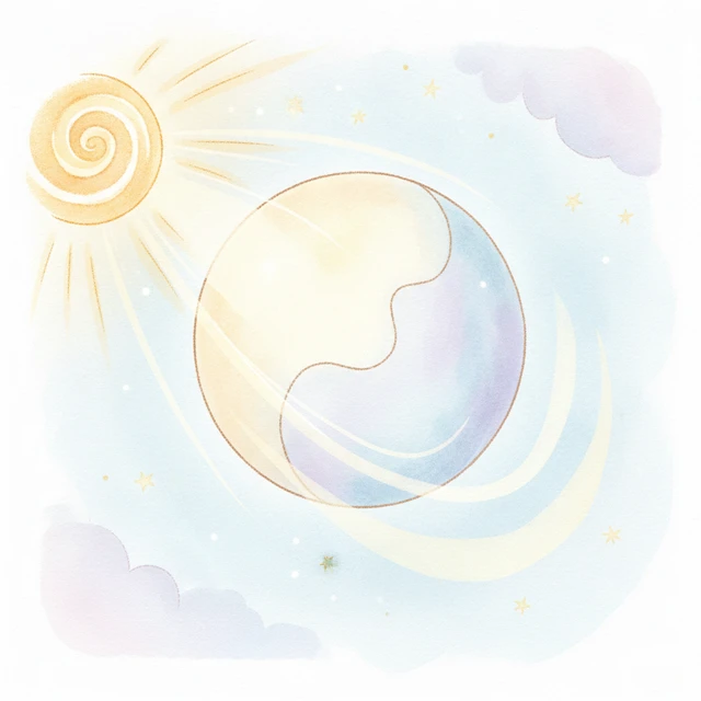 月は太陽の光で光っている